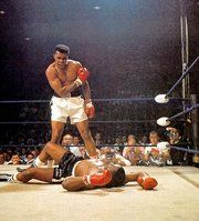 Ali taunts a canvas ridden Liston