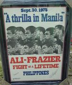 Pre-fight poster for the Thrilla in Manila