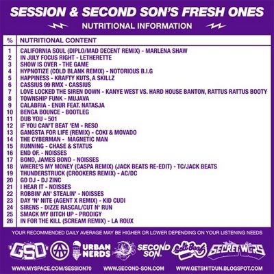 Session x Second Son's Fresh Ones Mix on High Order! Session x Second Son's Fresh Ones Mix on High Order!