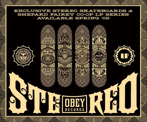 Obey X Stereo Skateboard Decks at Urban Industry Obey X Stereo Skateboard Decks at Urban Industry