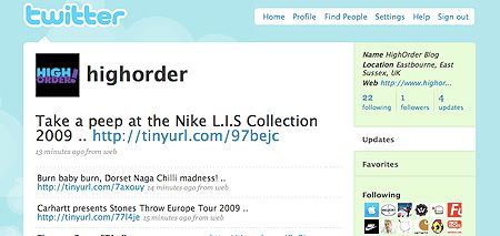 Twitter, High Order Blog Twitter, High Order Blog