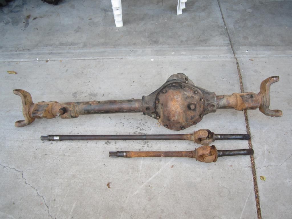Dana 44 high pinion axle, flat top knuckles, gears, carrier Pirate4x4
