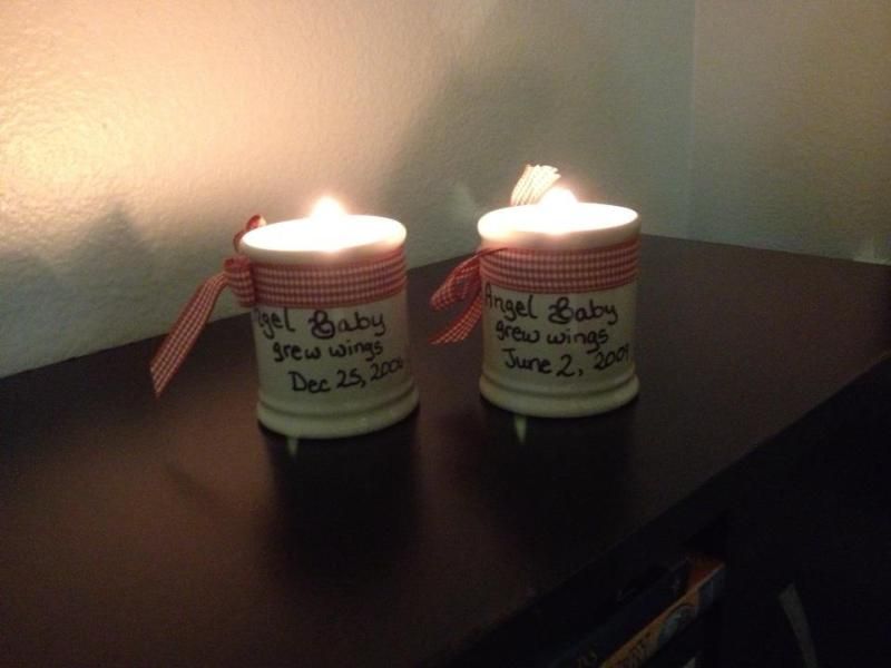 Pregnancy and Infant Loss Awareness Candles