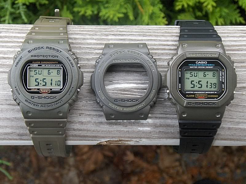bezel casio dw 5700