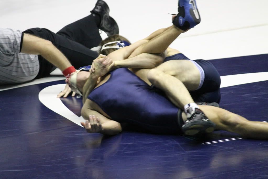 Bryan Pearsall, Bryan Pearsall loses a tough match to WVU's #19 Nathan Pennesi