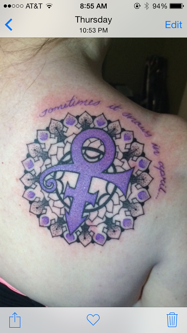 Prince Symbol Tattoo