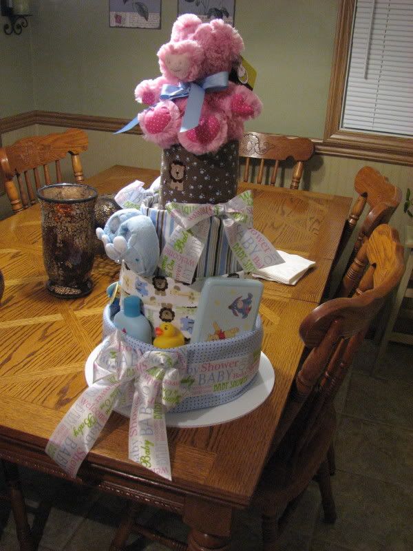 Cricut Diaper Cake