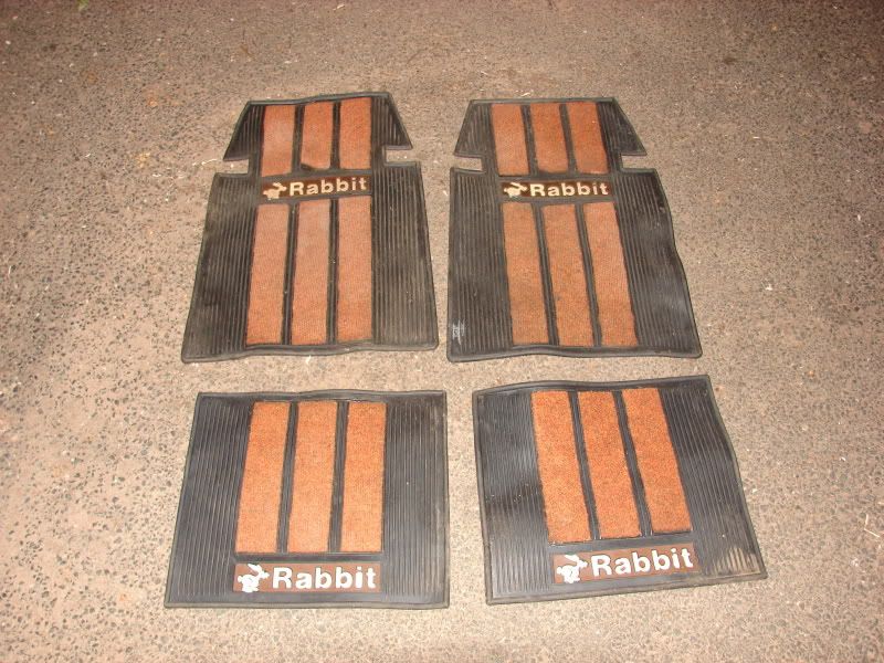 FS/ rabbit floor mats front and rear VW Vortex Volkswagen Forum