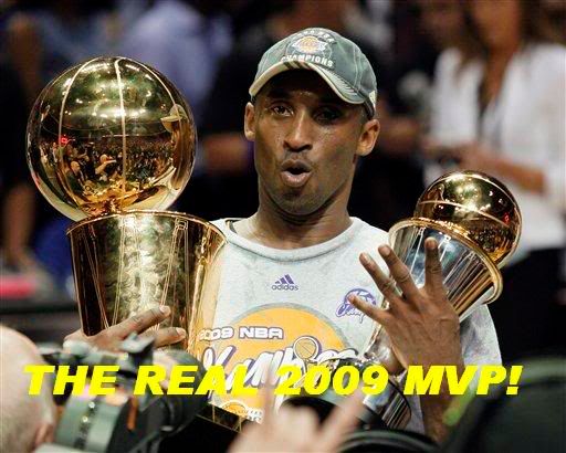 kobe bryant mvp trophy 2009 Lakers champs champion