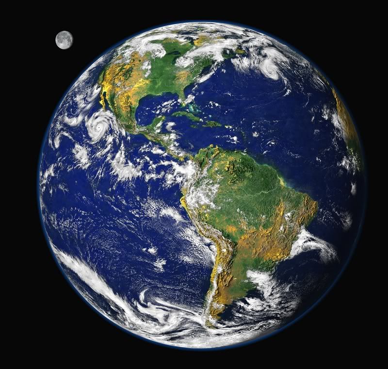 Earth and Moon from space Pictures, Images and Photos