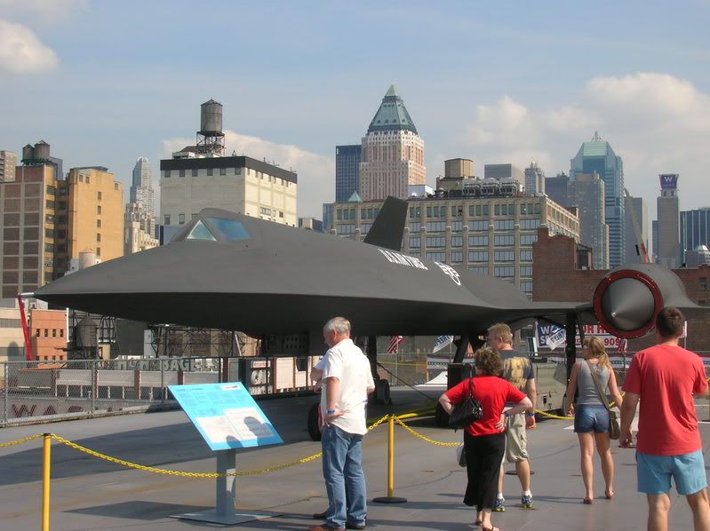 Stealth fighter jet on the USS Growler