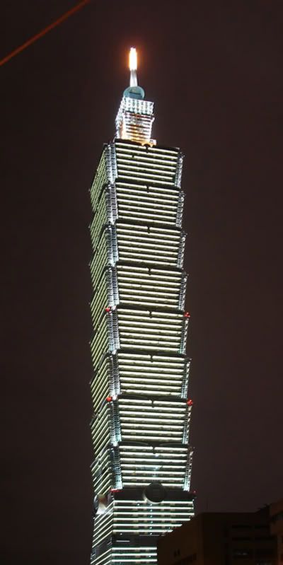 Taipei 101 at night