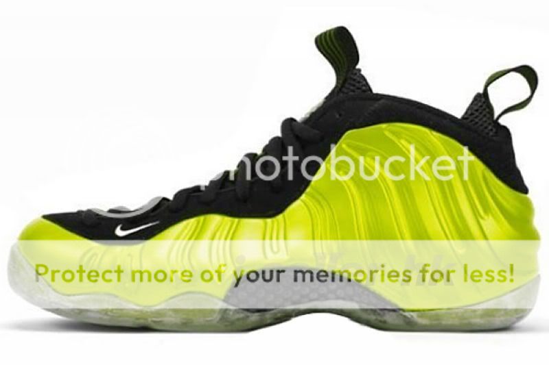 NIKE AIR FOAMPOSITE ONE LE ELECTROLIME 314996 330 US 7 9  