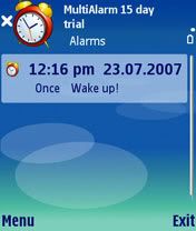 Multi Alarm For Symbian 3rd Edition 1