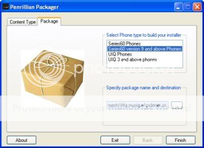 Penrillian Packager Beta for Symbian OS 2