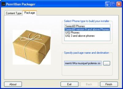 Penrillian Packager Beta for Symbian OS 2