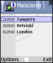 PhotoJotter For Symbian S60 1