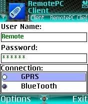 Pc Remote Over Bluetooth and GPRS Application For Java Mobile Phones 3