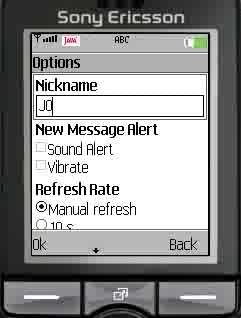 Blueeee! Bluetooth Instant Messenger v1.20 Java (Jar/JAD) 1