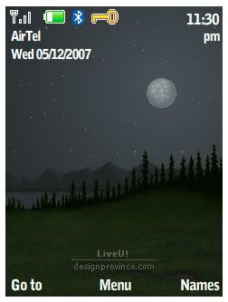 LiveU! Wallpapers/Screensavers Flash Lite Application For Java Mobile Phones 4
