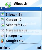 Whoosh Mobile Email Client Application For Java Mobile Phones 1