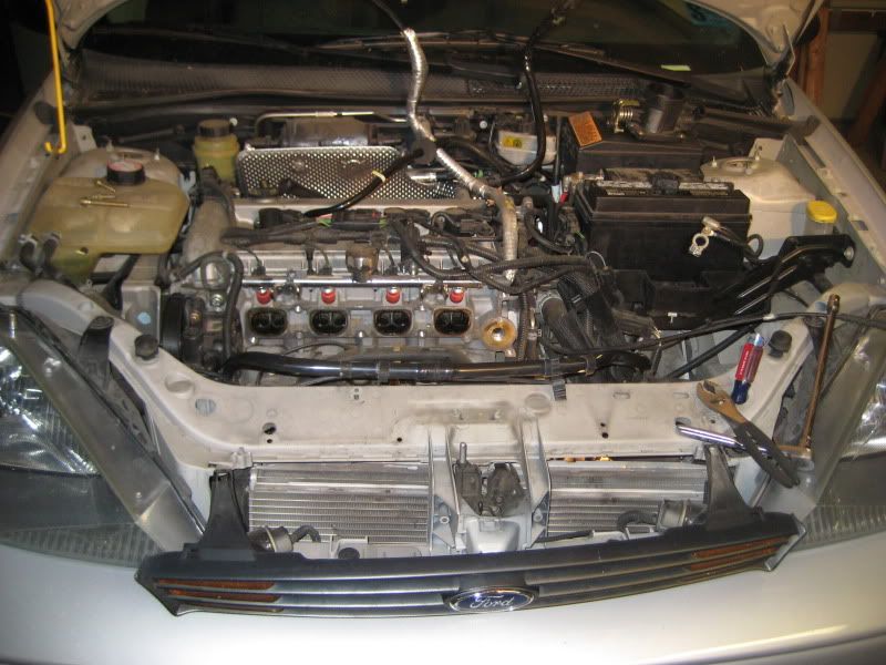 Exhaust leak in ford focus under the hood #10