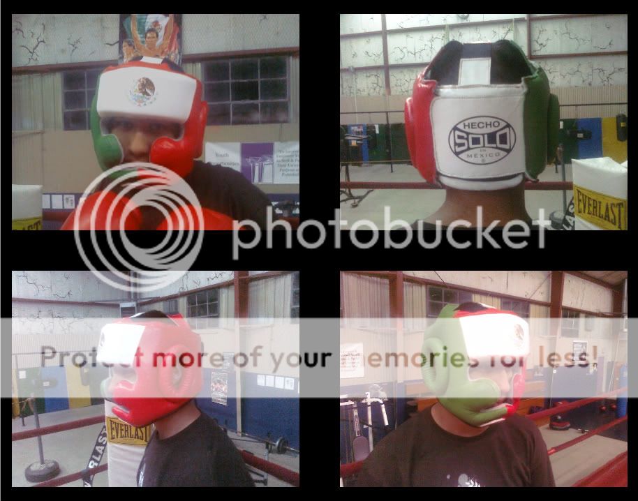 SOLO Mexican Flag Boxing Head guard Cleto Reyes GRANT  