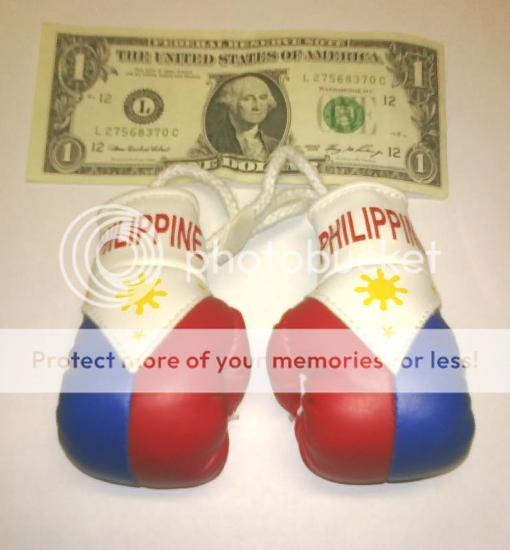 pairs Philippines Pacquiao Mosley Boxing mini gloves  