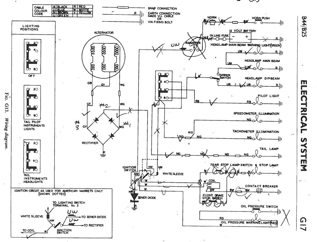 Wiring Diagram for B44 Victor? - Britbike forum